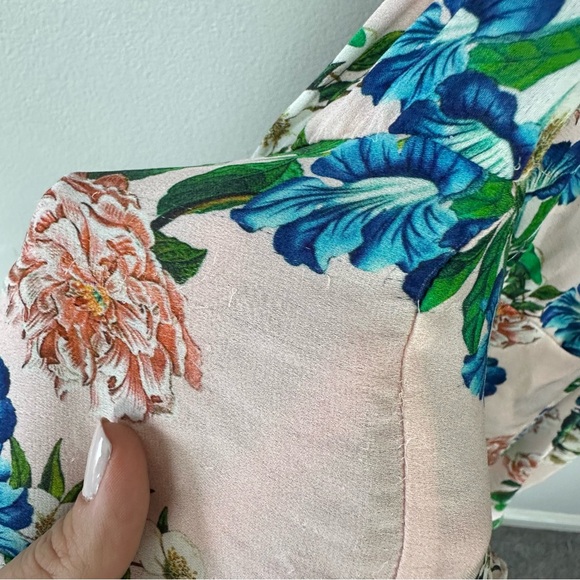 Marissa Webb Perryn Silk One Shoulder Floral Dress - Picture 7 of 10